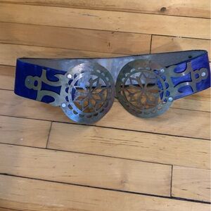 Purple and Brass Vintage Fashion Belt